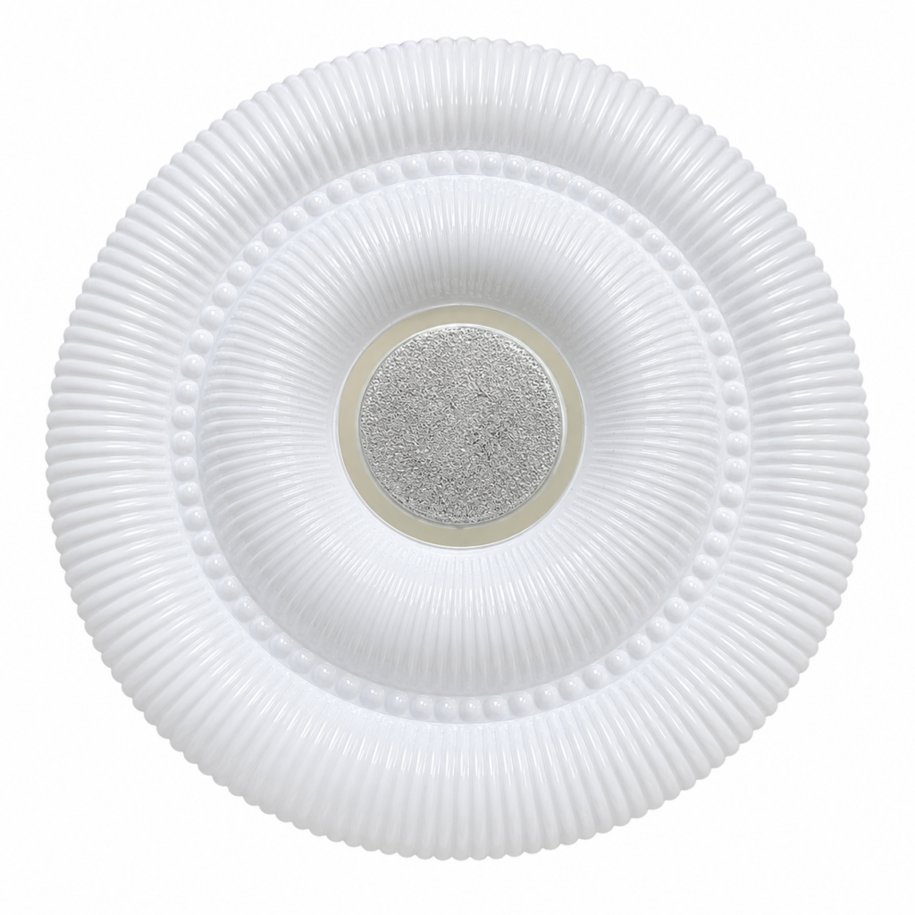 DECORATIVE LED CEILING LIGHT-RIBBED MODERN DESIGN