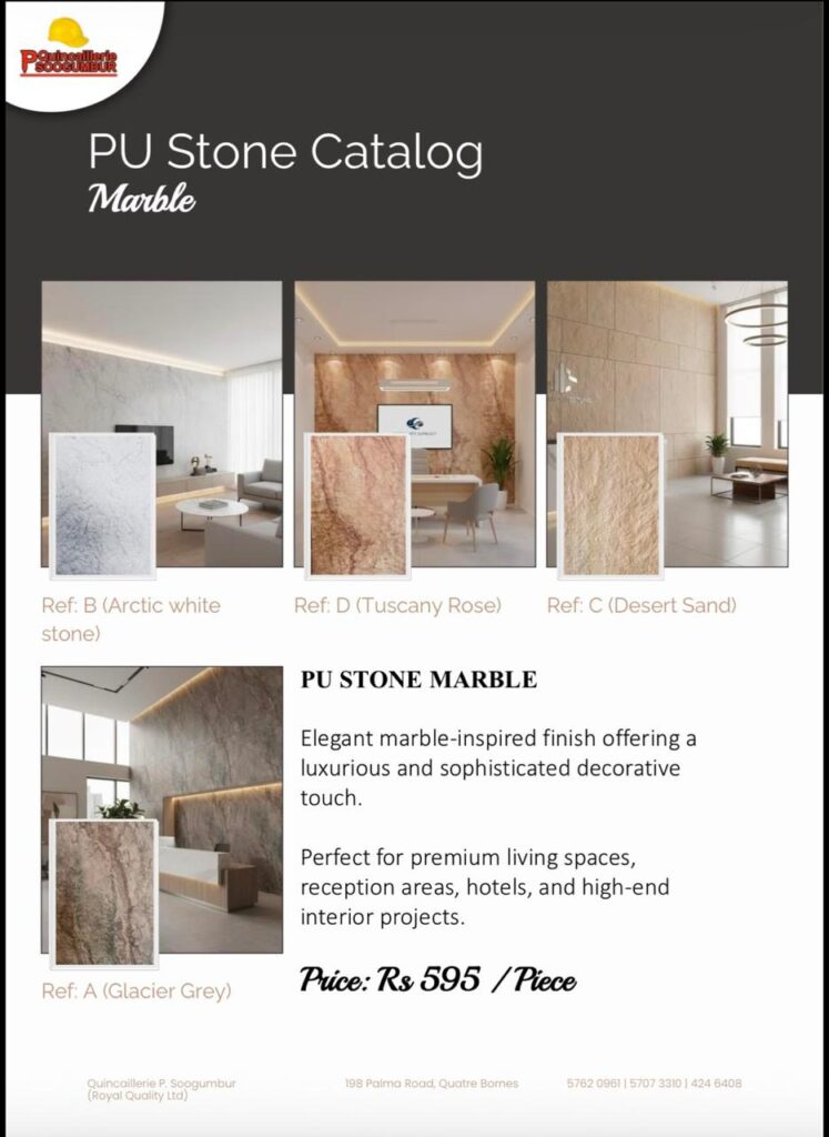 PU STONE WALL PANELS - MARBLE COLLECTION