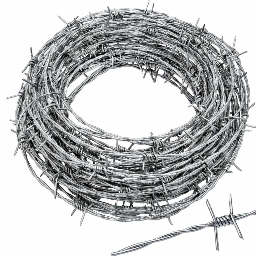 GALVANIZED BARBED WIRE COIL